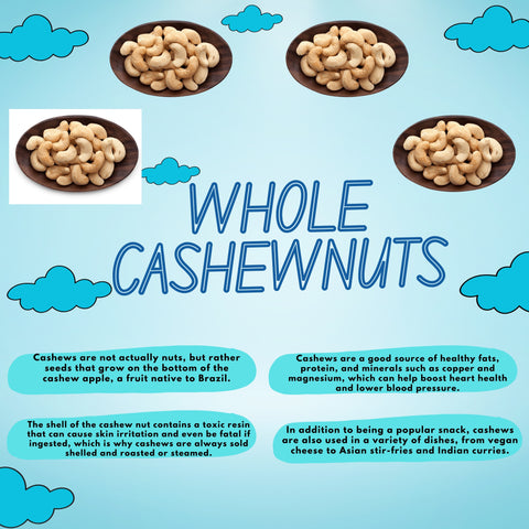 Kaju, Whole Cashew Nuts, Premium Pack 250g
