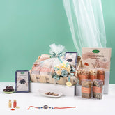 रक्षा बंधन के लिए प्रीमियम गिफ्ट हैम्पर्स, 1.460 किलोग्राम कुल सामग्री