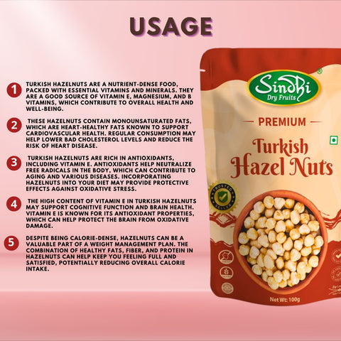 Turkish Hazel Nut, Premium Pack 100g