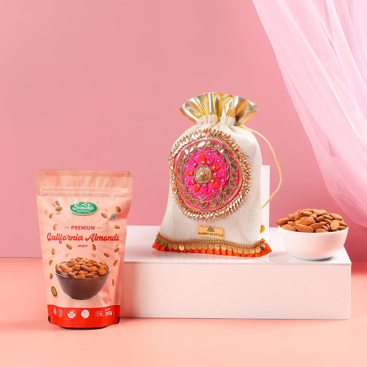 Premium Gift Potli, 250g Net Contents