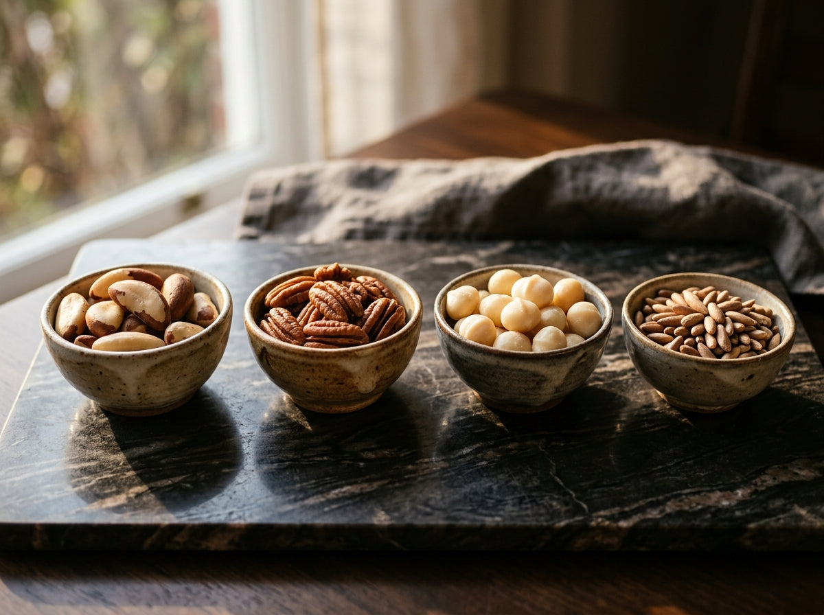 Exotic Nuts Guide: Brazil Nuts, Pecans, Macadamia & Pine Nuts