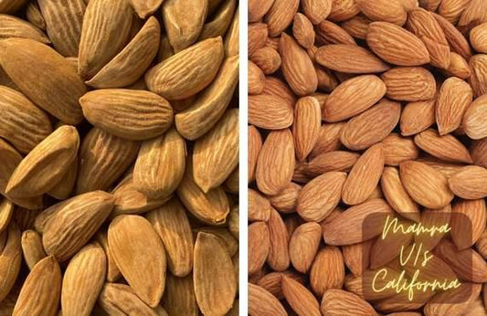 California V/s Mamra Almonds - Sindhi Dry Fruits