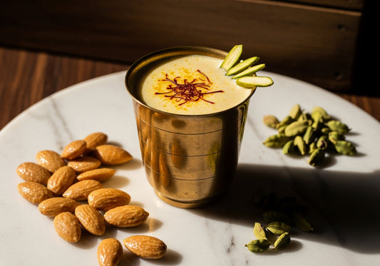 badam milk recipe homemade — Sindhi Dry Fruits