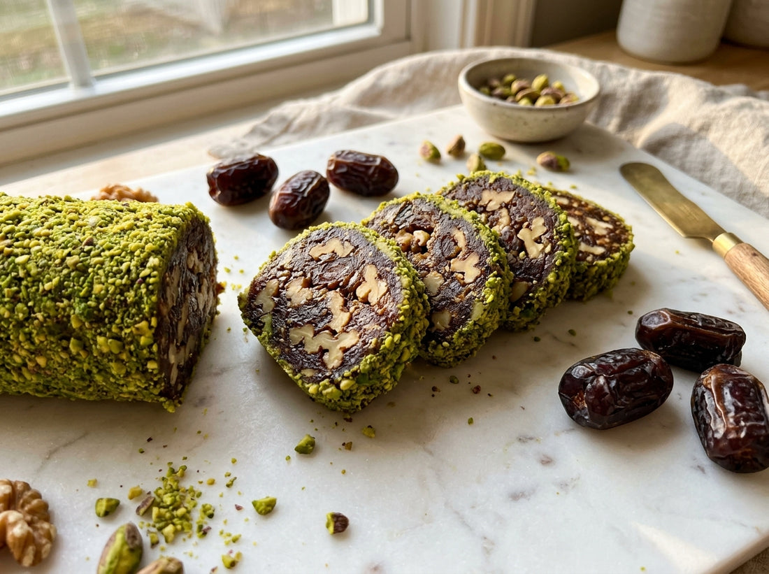 date walnut roll recipe — Sindhi Dry Fruits