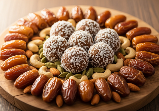 dates almond energy balls recipe — Sindhi Dry Fruits