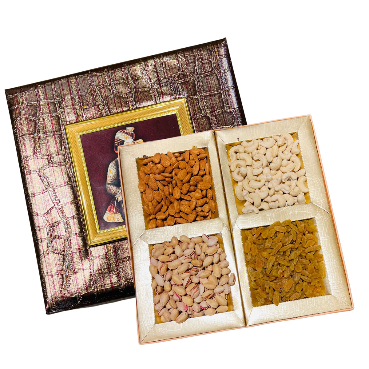 Dry Fruit Gift Box, 1 Kg Net Contents (Outer Cover Variable)