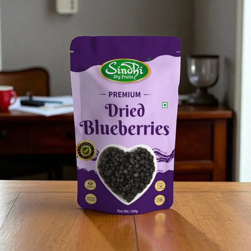 Dried blueberries pack detail – premium antioxidant-rich berries alternate view