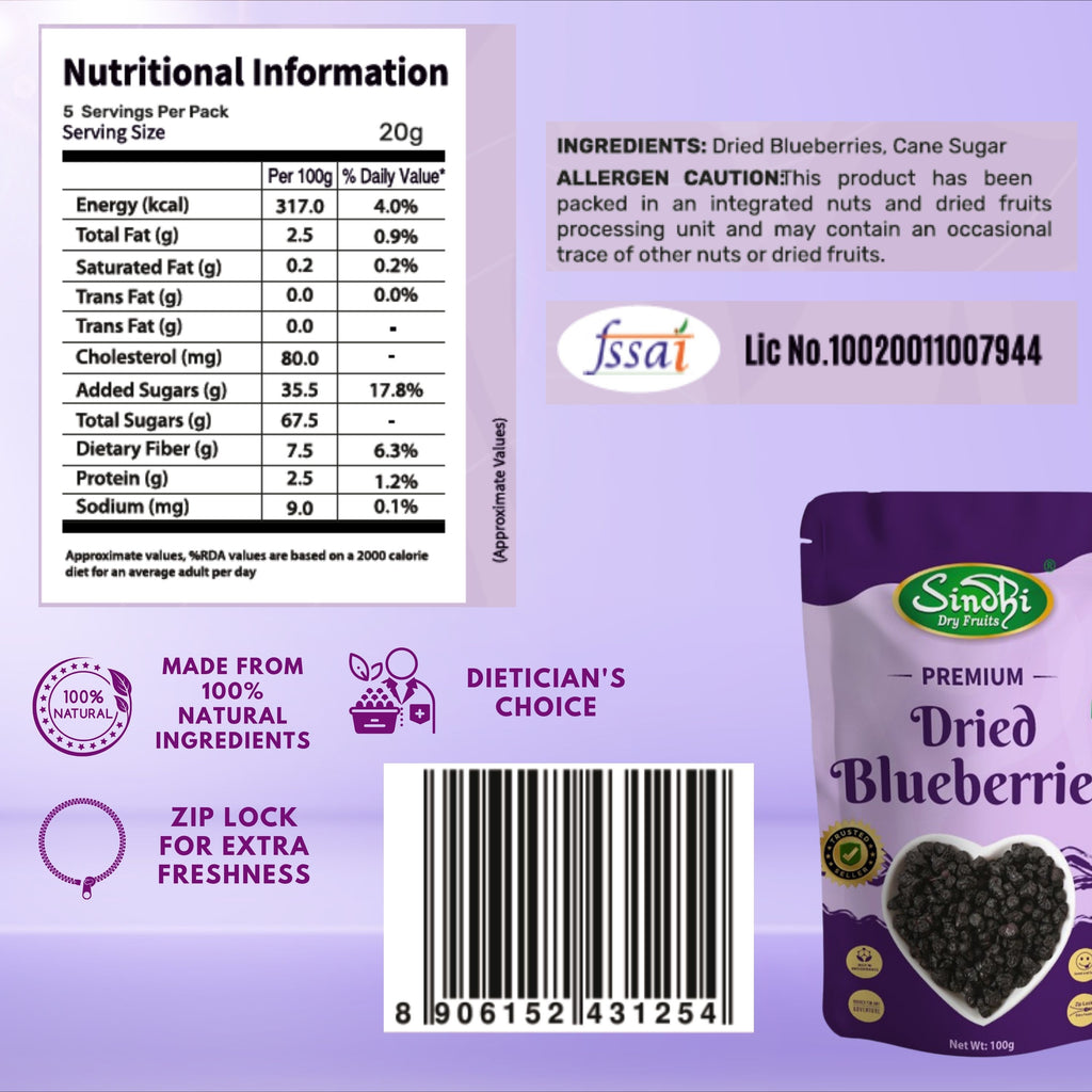 Premium Nutri-Berry Shot – Dried Cranberries, Blueberries & Hazelnuts, 300g Trio