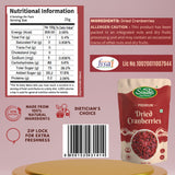 Nutri-Berry Shot, Dried Cranberries100g and Dried Blueberries100g and Hazelnuts100g, Total 300g Pack of 3