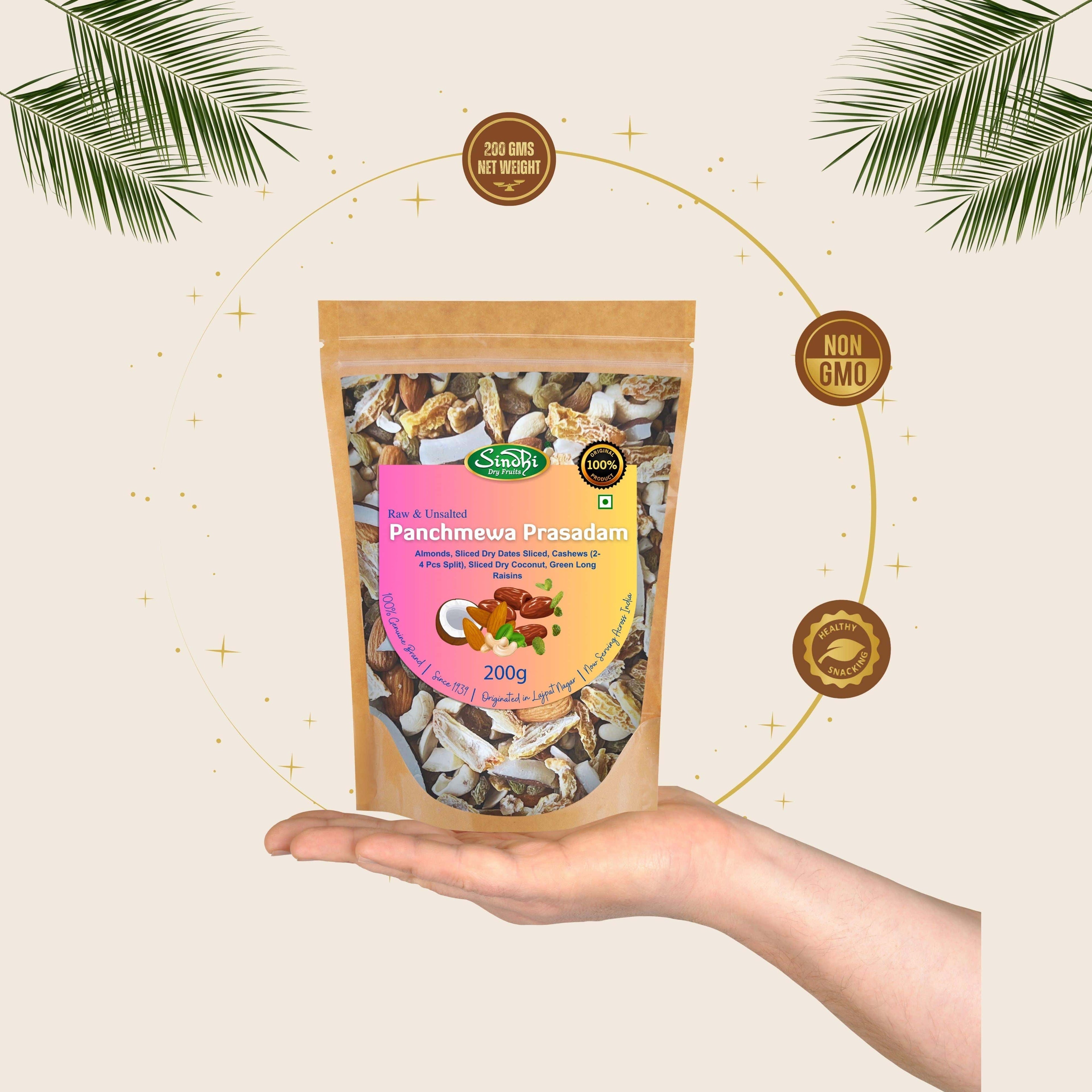 Premium Panchmewa – Sacred Mixed Nuts Blend for Prasad, Traditional Recipe