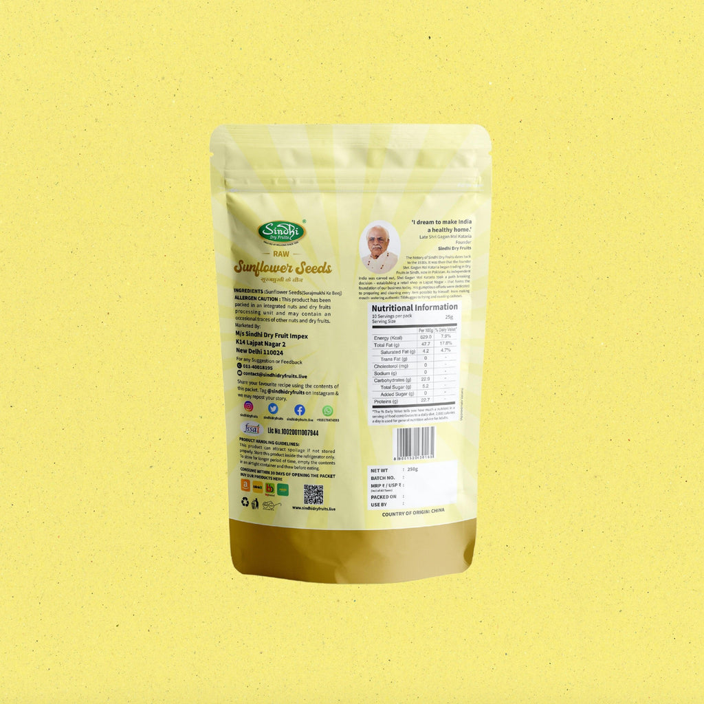 Premium Sunflower Seeds – Raw Natural Surajmukhi Beej, High in Vitamin E