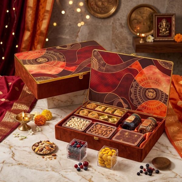 Mandala Heritage Gift Box — Premium Dry Fruits & Berries, 1.6 Kg