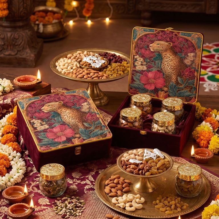 Gourmet Dry Fruits Gift Box Six Varieties with Seeds — additional view 2