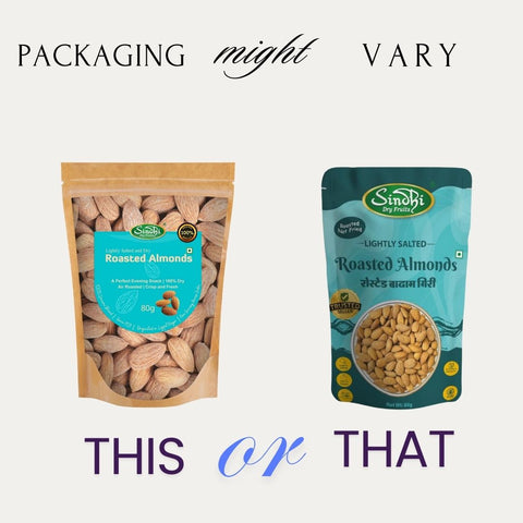 Salted Nut Snack, Roasted Kaju 80g, Roasted Almond 80g and Salted Pista 200g, Light Health Boost for Office Snacking, 360g, Pack of 3