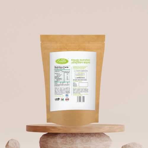 Sonora badam premium almonds pack detail – Australian variety