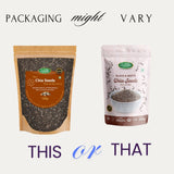 Fitness Pair Pack, Chia Seeds 250g and California Almonds 250g, Omega-3 Protein Boost for Smoothies, 500g, Pack of 2