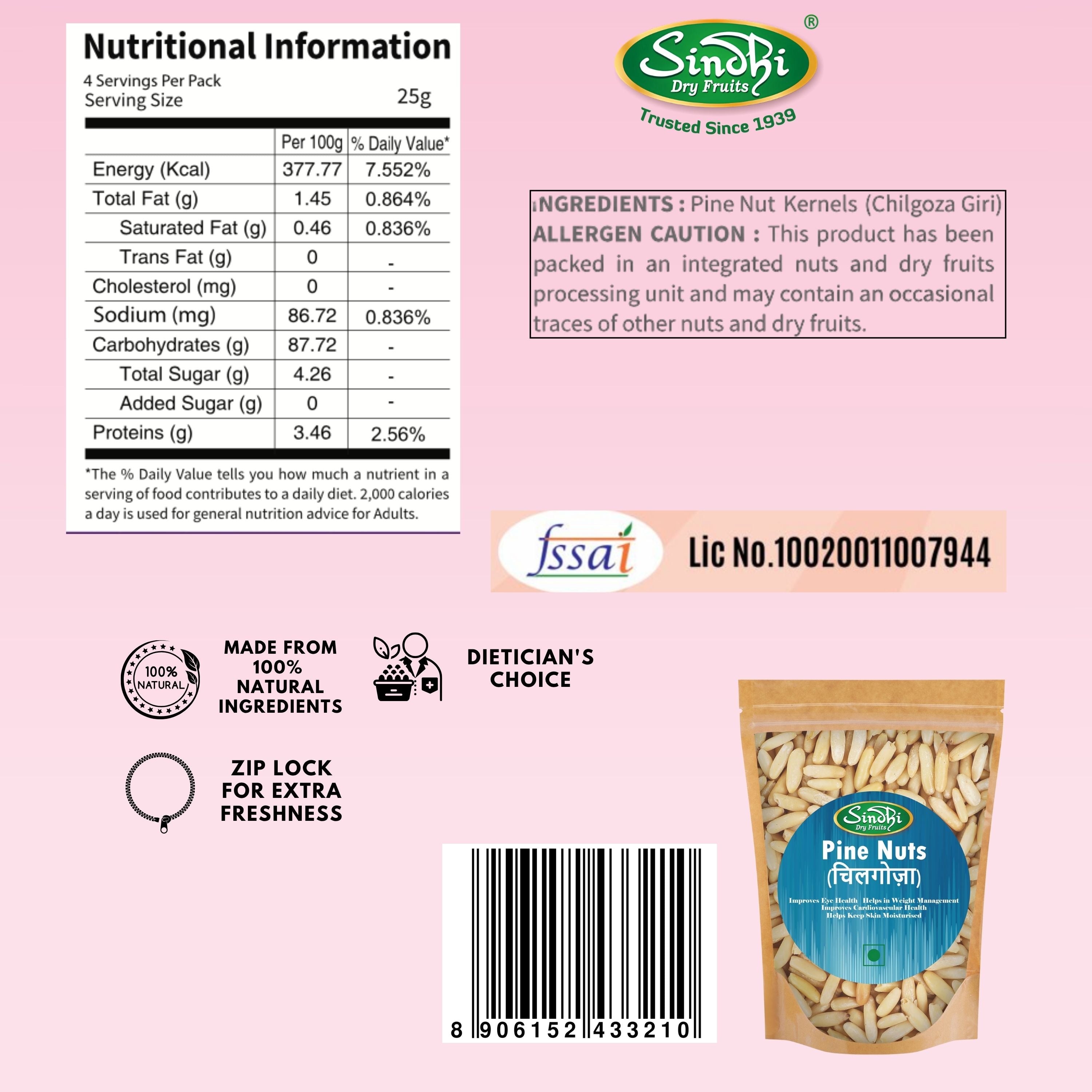 Pine Nuts Kernels