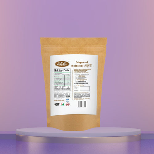 Sweetened dried blueberries 1 Kg pack detail – premium dried berries