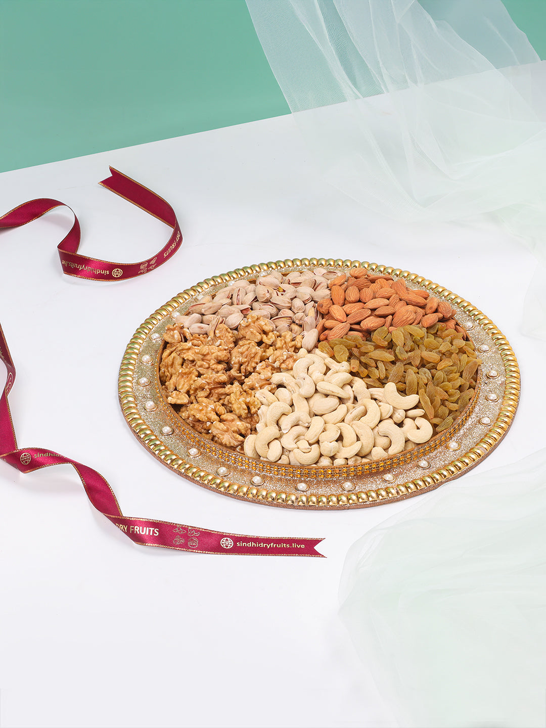 प्रीमियम गिफ्ट ट्रे, 500 ग्राम शुद्ध सामग्री