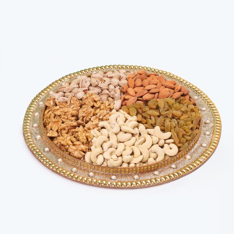 प्रीमियम गिफ्ट ट्रे, 500 ग्राम शुद्ध सामग्री