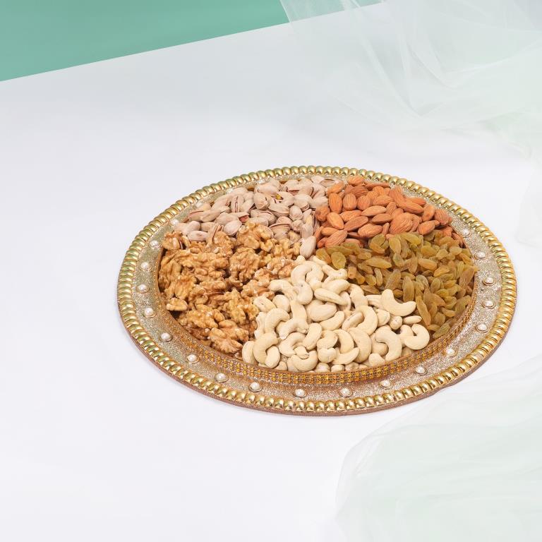 प्रीमियम गिफ्ट ट्रे, 500 ग्राम शुद्ध सामग्री