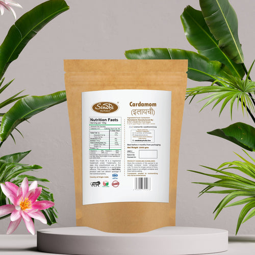 Premium elaichi 1 Kg pack detail – whole green cardamom pods