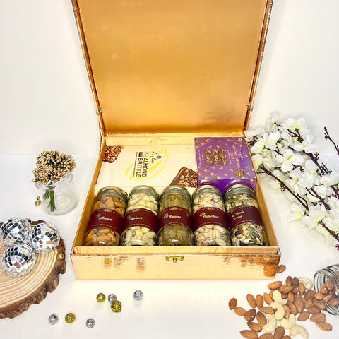 Diwali Gift Hamper Box Containing Dry fruits and Assorted Edibles