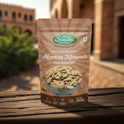 Premium Irani Mamra almonds – light oval badam, naturally cholesterol-free