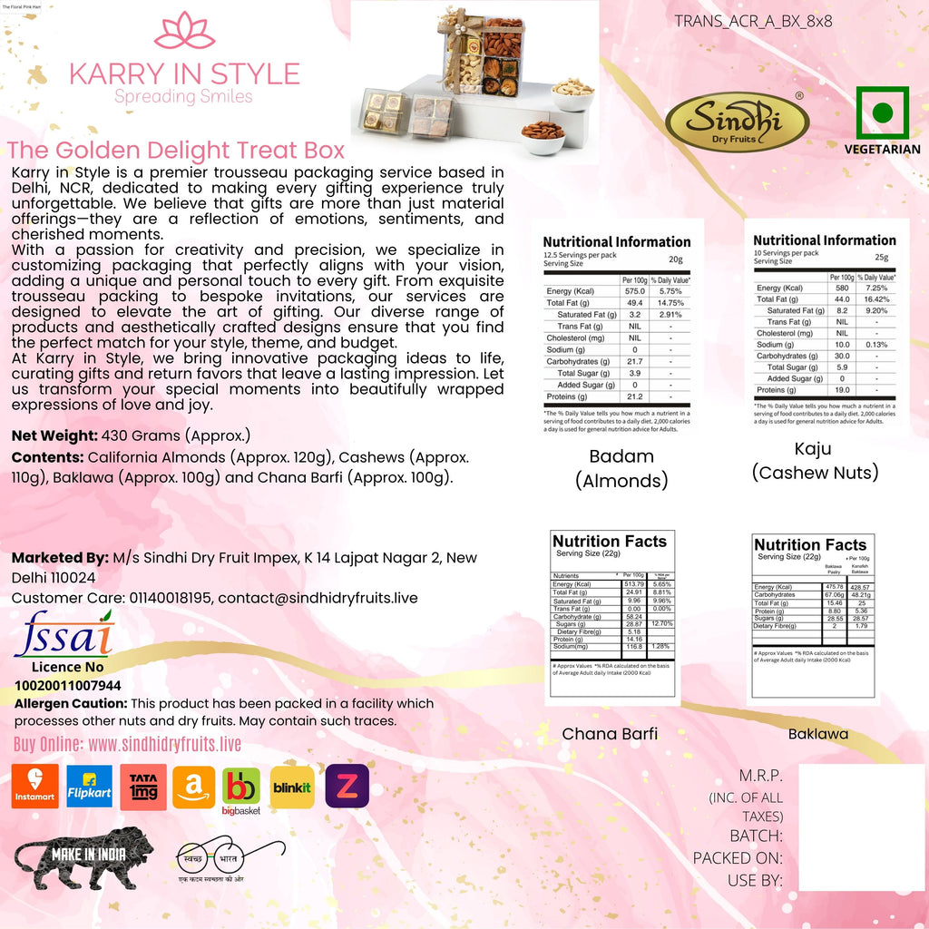 Premium Gift Box, 430g Net Contents