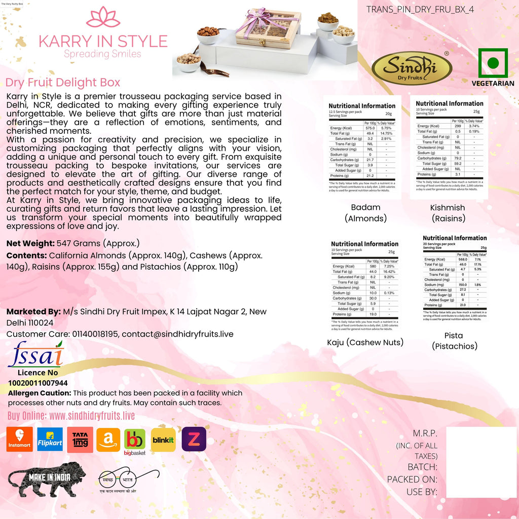Premium Gift Box, 547g Net Contents
