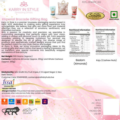 Imperial Brocade Gifting Bag , 250g Net Contents