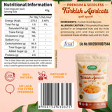 Turkish Apricots, Premium Pack 200g