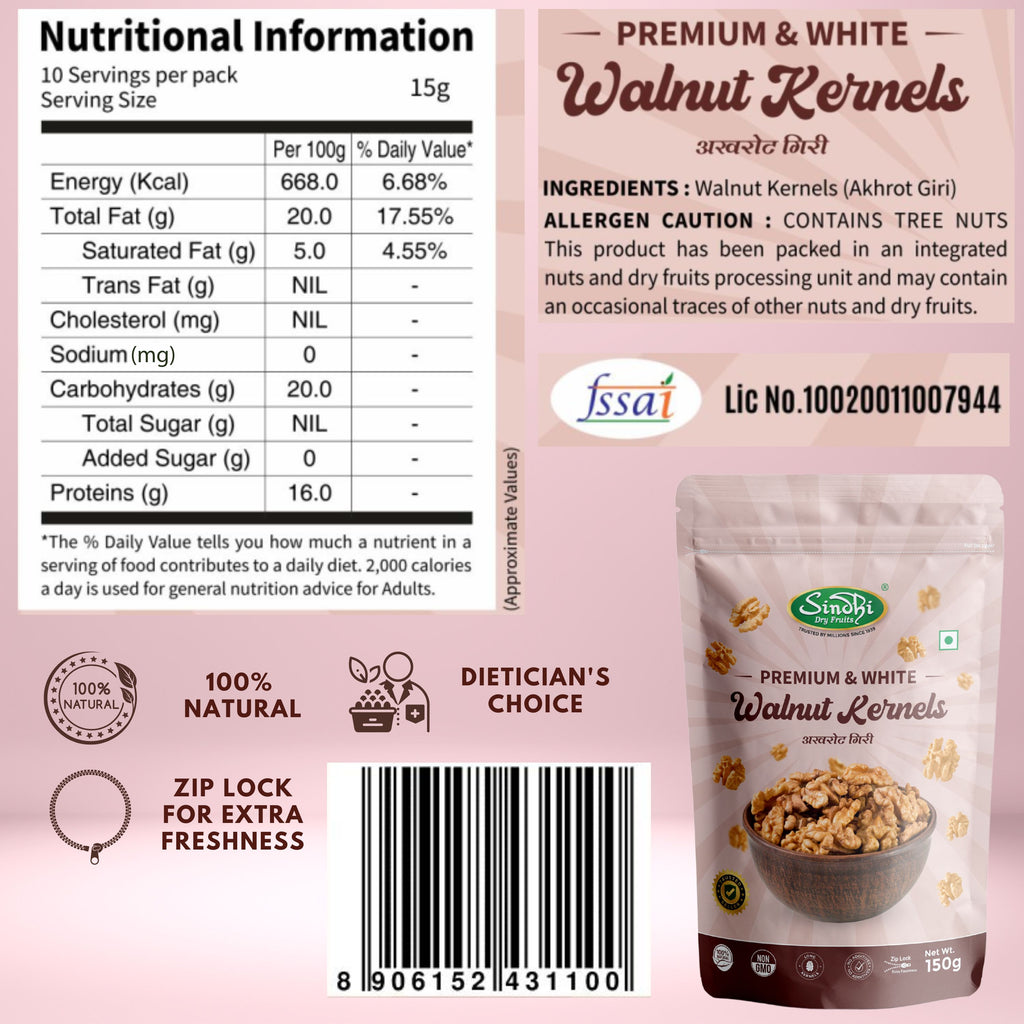 Premium Exotic Delight Mix – Khurmani, Pecan Nuts & Akhrot Giri, Gourmet Gift Combo