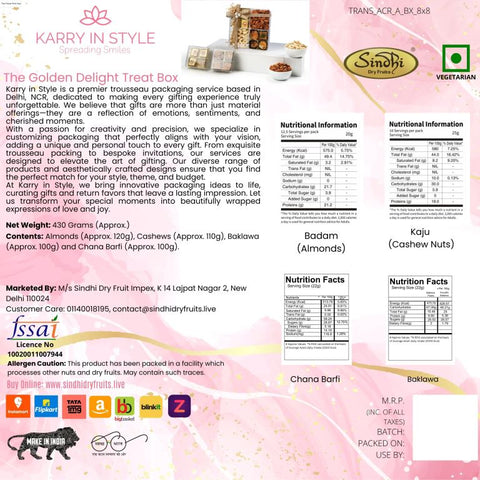 The Golden Delight Treat Box, 430g Net Contents
