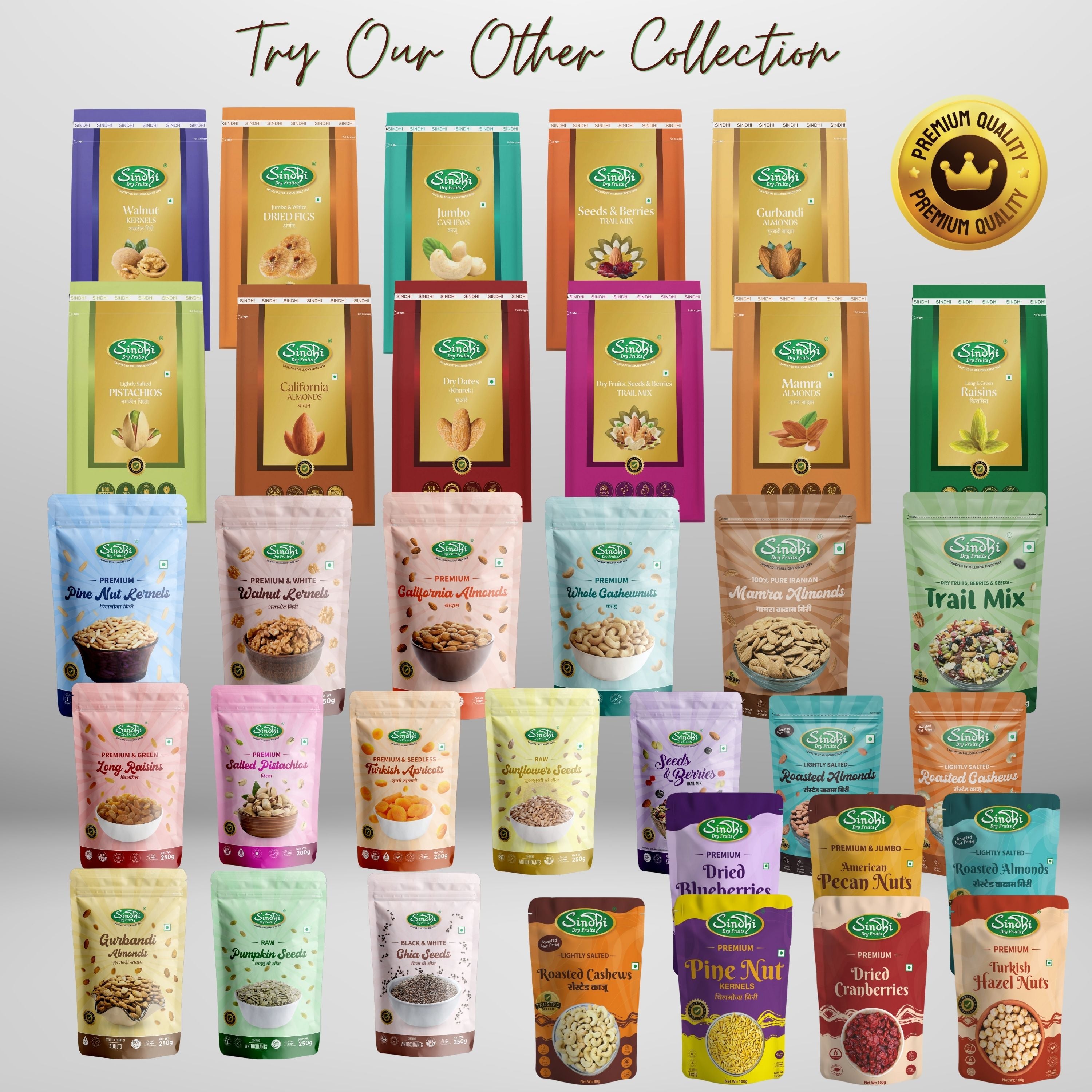 Seeds and Almonds Pack, Mixed Seeds with Dry Fruits 250g and Badam Gulbandi 250g, Classic Energy and Wellness Combo, 500g, Pack of 2