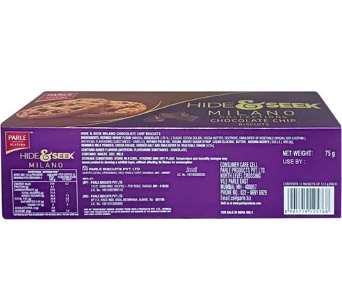 PARLE's Milano Chocolate Chip Cookies 75g