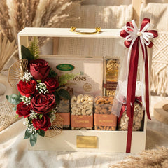 Red Bloom Dry Fruit Hamper