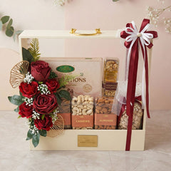 Red Bloom Dry Fruit Hamper