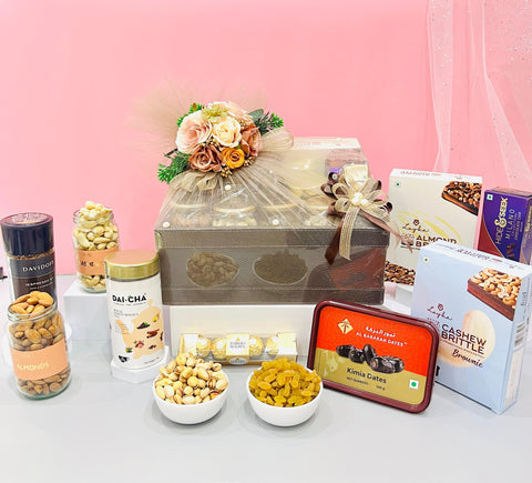 Premium Gift Hamper Containing Dry Fruits