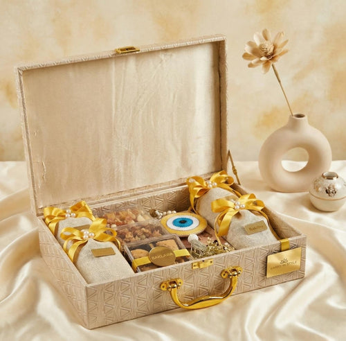Classic Dry Fruits Gift Hamper with Nuts, Muesli & Sweets — front pack