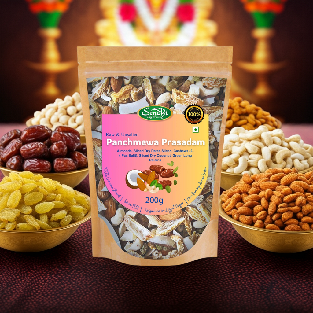 Premium Panchmewa – Sacred Mixed Nuts Blend for Prasad, Traditional Recipe