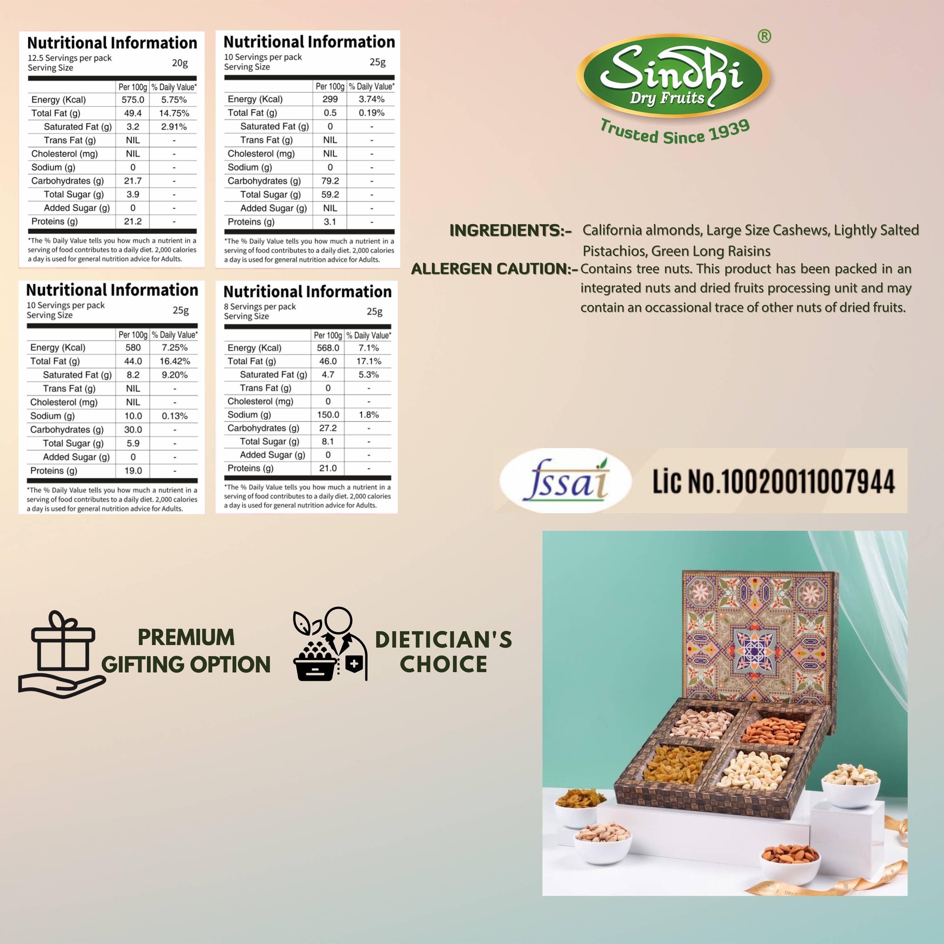 Premium Gift Box, 1 Kg Net Contents