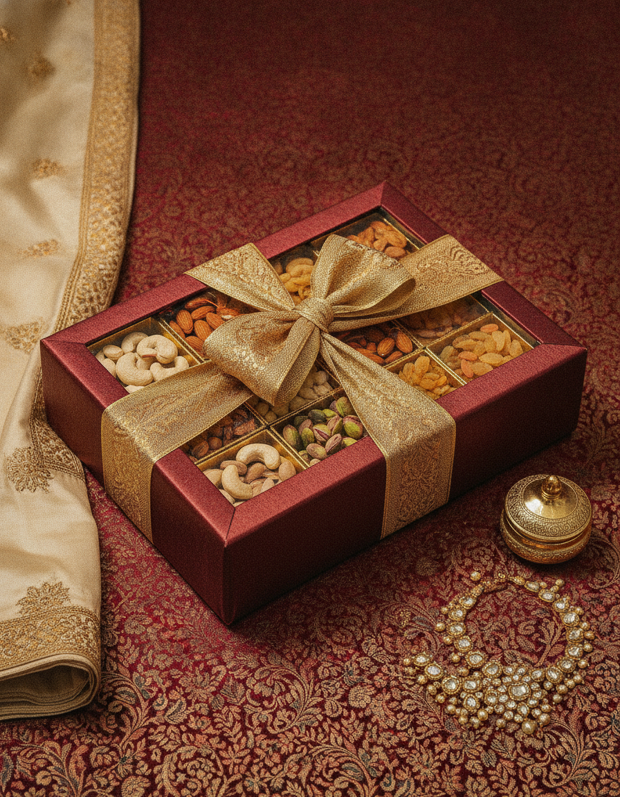 Wedding trousseau gifting hamper -- Sindhi Dry Fruits Gifting Occasions