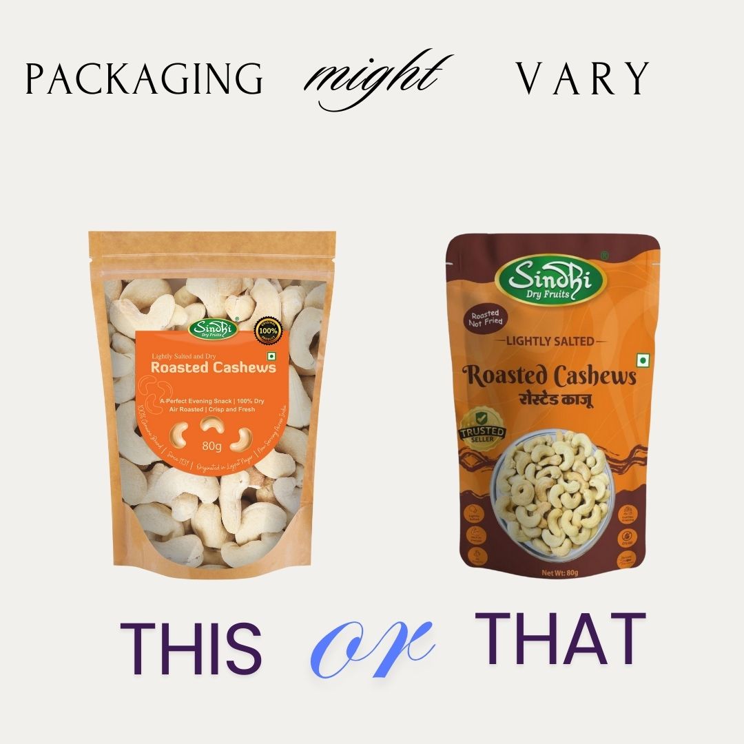 Sindhi Dry Fruits Salted Nut Snack, Roasted Kaju 80g, Roasted Almond 80g and Salted Pista 200g, Light Health Boost for Office Snacking, 360g, Pack of 3