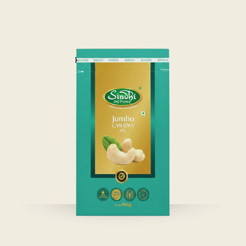 Premium Jumbo Cashew Nuts pack – extra large kaju, creamy and buttery dry fruit