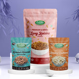 Quick Protein Mix, Roasted Almonds and Roasted Cashews and Kishmish Indian 250g Each, On-the-Go Post-Workout Fuel, 750g, Pack of 3