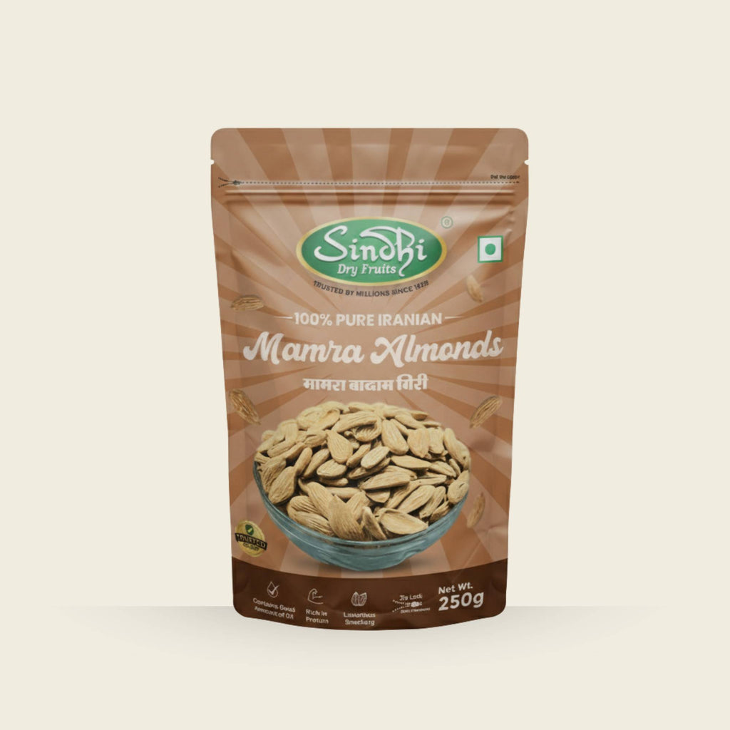 Premium Mamra Badam – Crunchy Iranian Almonds, Light & Brain-Boosting