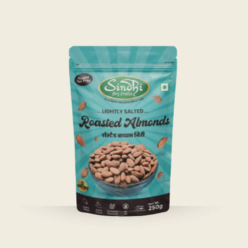 Premium Roasted Almonds pack – crispy lightly salted badam, freshly roasted