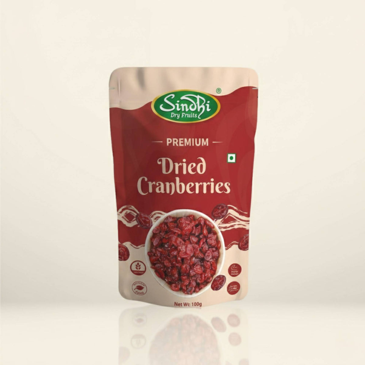 Cranberries Dried 100g Premium Pack