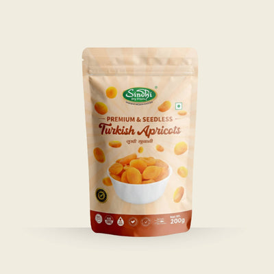 Turkish Seedless Apricots 200g, Premium Pack